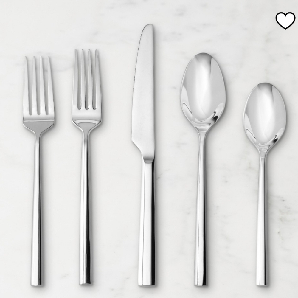 Fortessa Elegant Silver Orson 20 Piece Flatware Set, Retail Price $210.00US